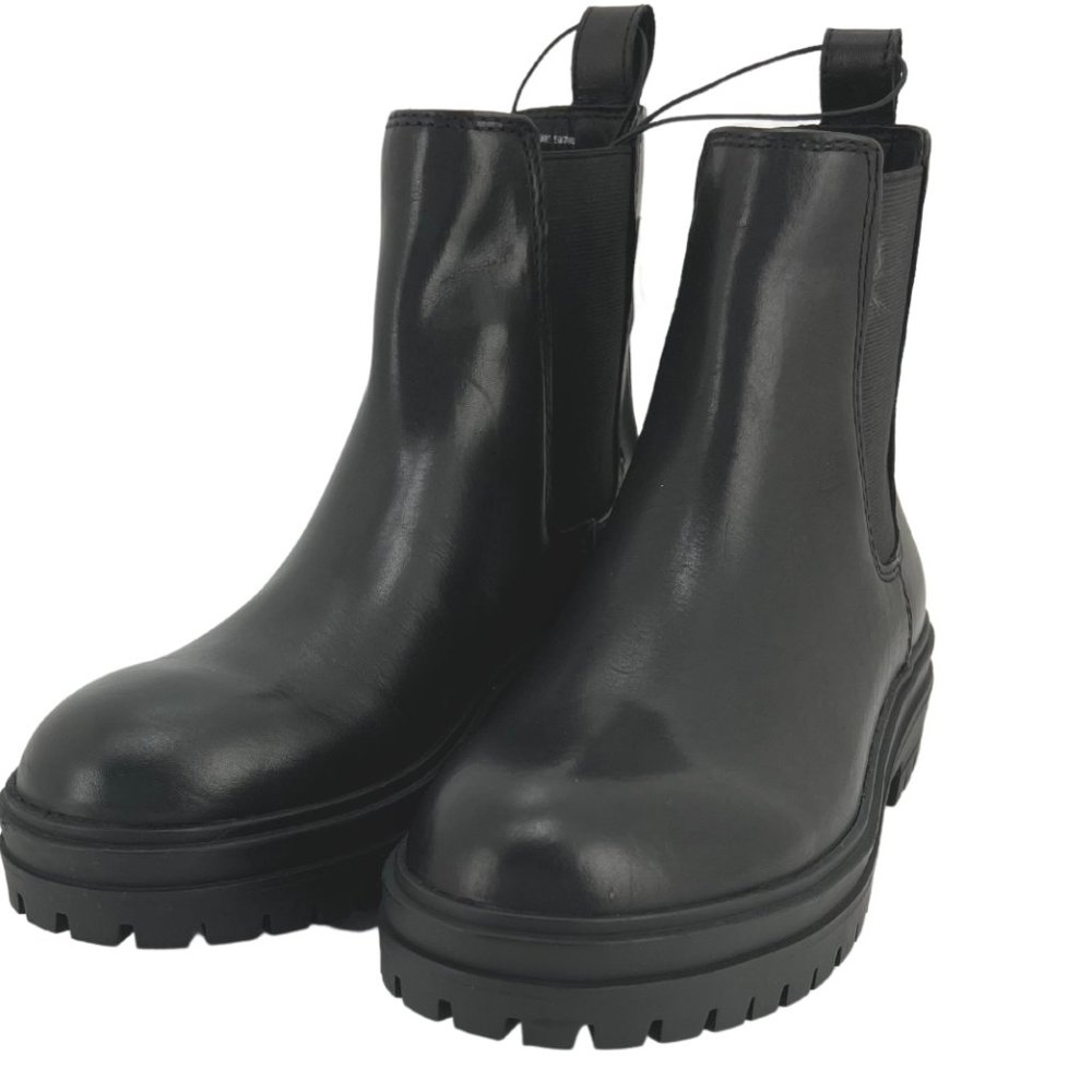 Steve Madden | Women's Leather Chelsea Boots | Black | Various Sizes - Picture 1 of 6